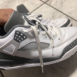 Jordan White and Gray Sneakers